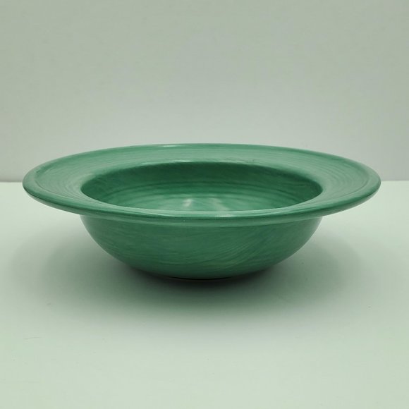 Pfaltzgraff Stonewash Green Rimmed Soup Cereal Bowls Green Swirl Bowls - Picture 5 of 7